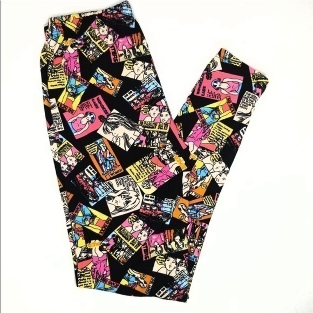 J.VILLAGE Magazine Cover print legging pants size L/XL